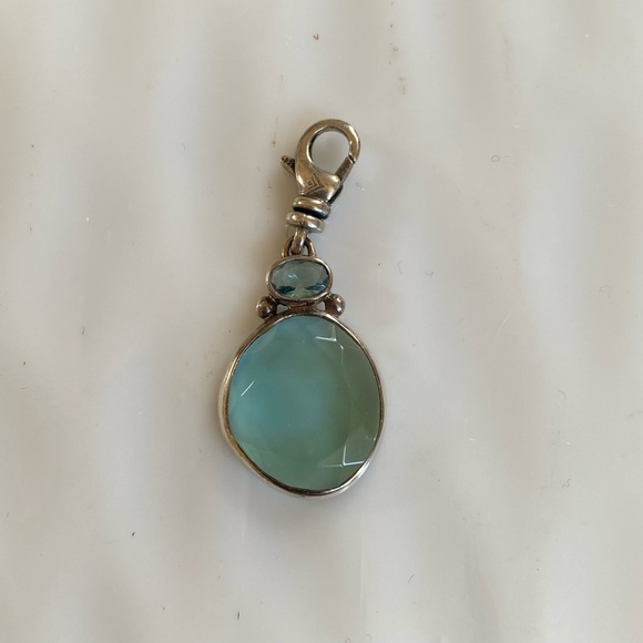 Silpada Charm Sea Glass Green “splash of sass” - Picture 2 of 5